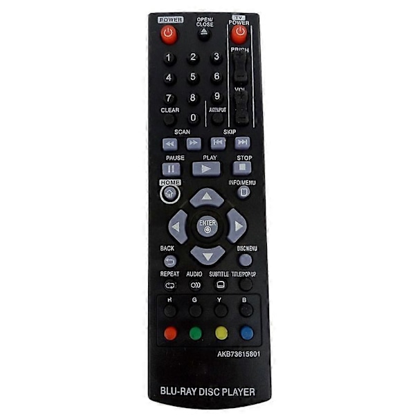 Fjernbetjening til LG Blu-ray DVD Disc Player Fjernbetjening [Db]