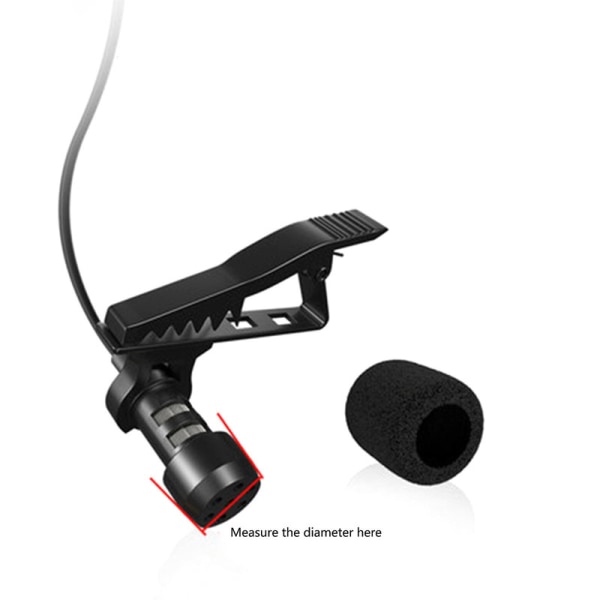 10 st headset ersättningsöverdrag svanhals svamp skum mikrofon vindruta skydd 5 storlekar DB 31*25*10mm