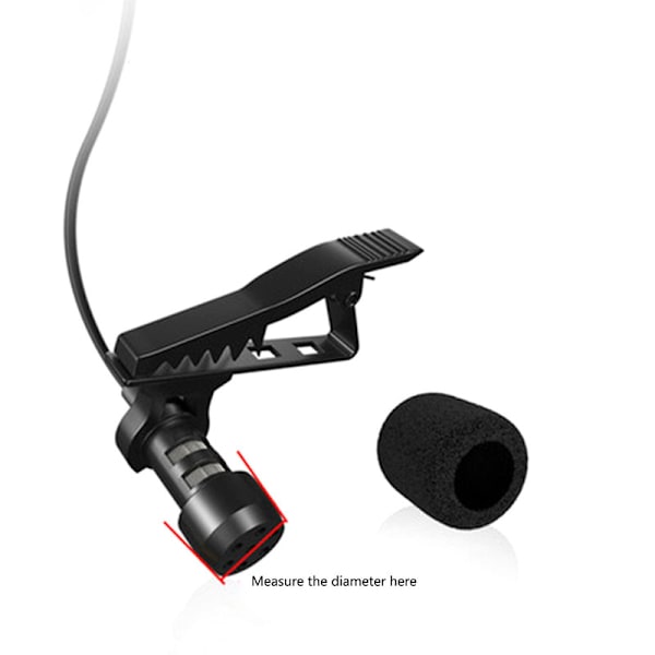 10 st headset ersättningsöverdrag svanhals svamp skum mikrofon vindruta skydd 5 storlekar DB 53*37*15mm