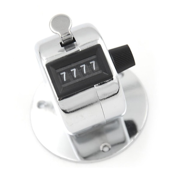 4-cifret Manuel Håndtæller Mekanisk Palm Click Counter Rund Bund SHYTMV [DB] One Size