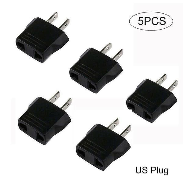 5 stk. 110V til 220V Konverteringsadapterplugger Reiseadapter Konverter [db] US Plug
