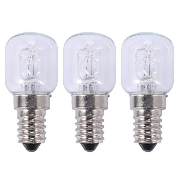 3x E14 Højtemperaturpære 500 Grader 25w Halogen Boble Ovn Pære E14 250v 25w Quartz Pære Db