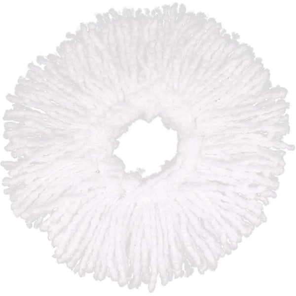 4-pack Mikrofiber Mopphuvud Ersättningar, 360 Grader Roterande Runda Mopphuvud för Golvrengöring (16c DB