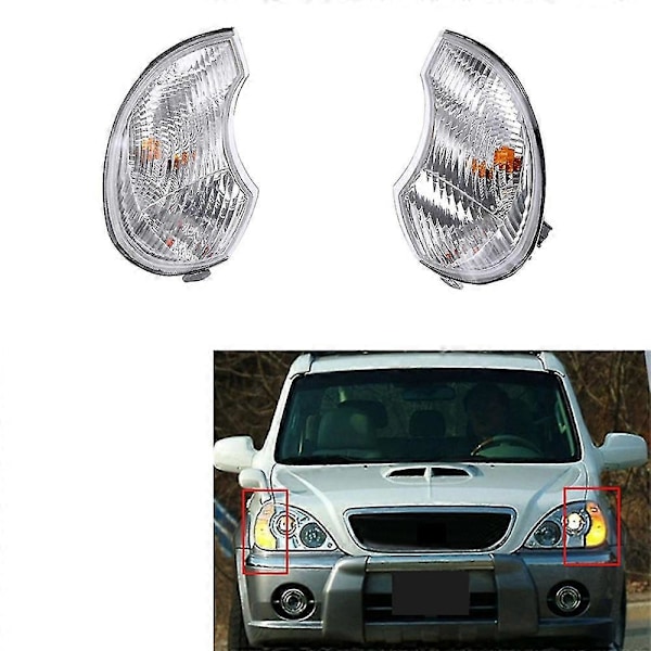 92301h1010 Lampu Yhdistelmä Etu Vasen Terracanille 2001-2006 Kulmavalo Laaja Valo Vasen db As Shown