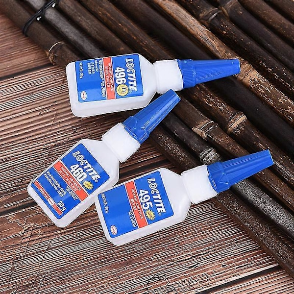 Superlim 460 495 Reparationslim Lynlim Loctite Selvklæbende 20ml [db] 460 and a dropper