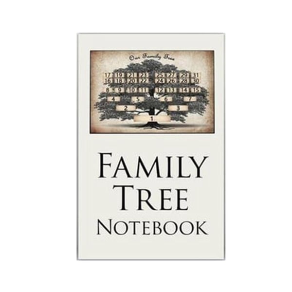Anteckningsbok för släktträd, för baby, män, kvinnor, mor- och farföräldrar, svärföräldrar, barn för släktforskningsminnen/