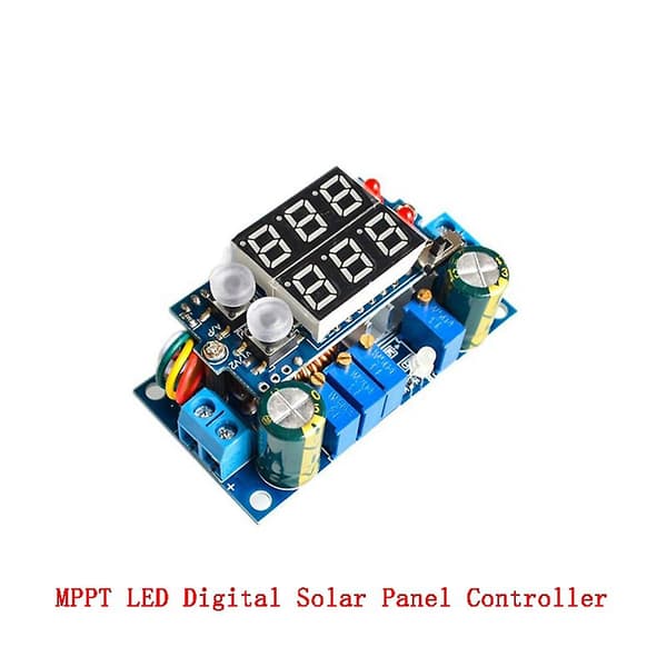 DC 6-36V 5A MPPT LED Digital Solpanel Kontroller DC-DC Laddningsströmförsörjningsmodul CC CV Spänning [DB] Blue
