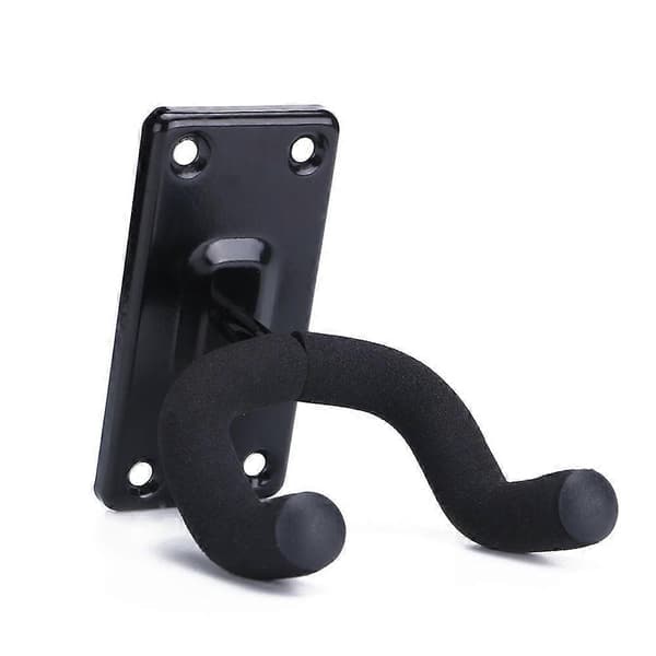 Set med 1 Gitarr Väggkrok, Svart Gitarr Väggkrok Metallfäste för Gitarr Banjo Ukulele [DB]