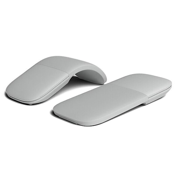 Bluetooth-hiljainen langaton tietokonehiiri, kaareva kosketuspinta, hiiret, ultraohut laser-pelihiiri, taittuva hiiri (FW) Platinum grey