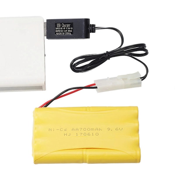Laddare för 9.6V Ni-Cd Ni-MH Batteri Input Output 250mA KET-2P Kontakt För RC Leksaker [DB]