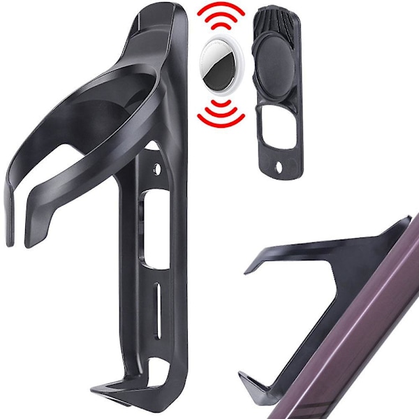 Til Airtag Lokator Cykel Vandflaskeholder Flaskebur {Db} As shown