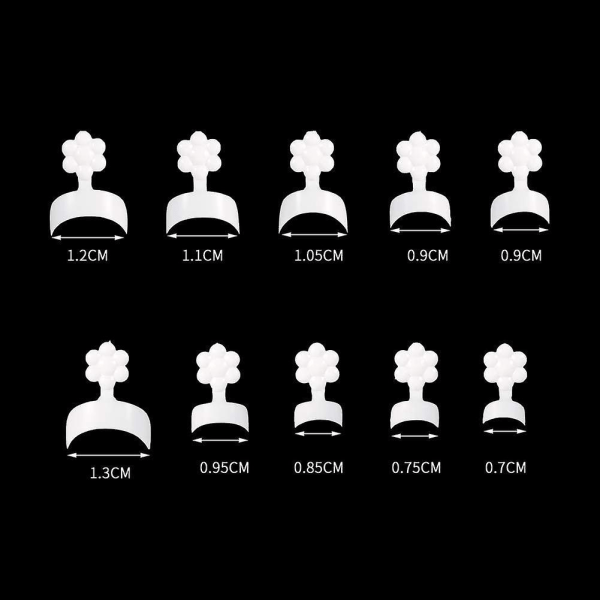 500 st franska nagelspetsar franska korta falska nagelkonstspetsar vita halvöverdrag halvmåneformade akryl fingerklistermärke förlängningsverktyg för gör-det-själv-nagelkonst nagel S