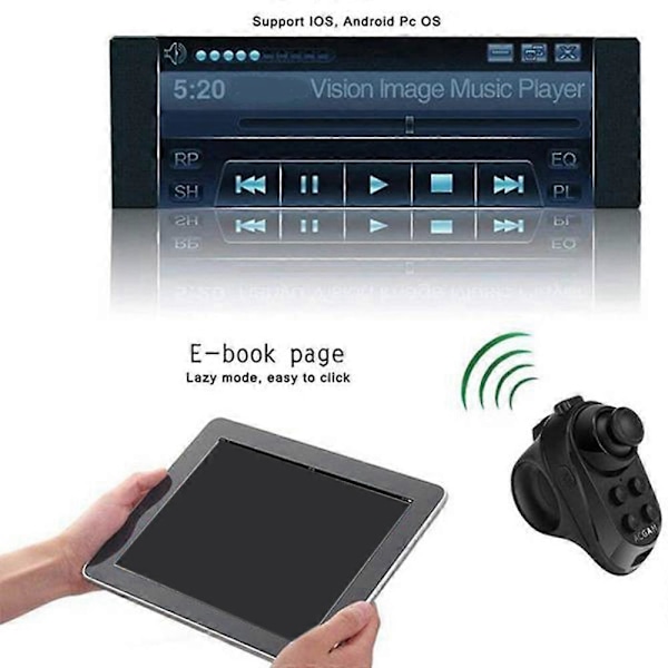 VR-ohjain Joystick Langaton Bluetooth-peliohjain 3D VR Virtuaalitodellisuuslasit Kypärä Kaukosäädin [Db] Black