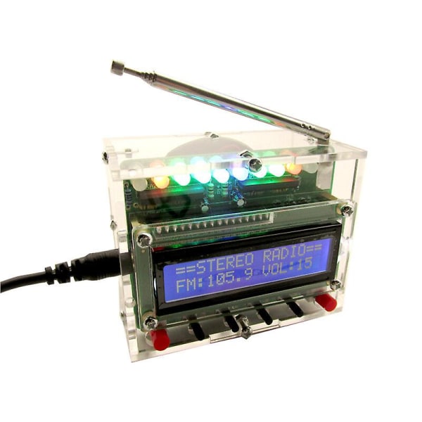 Geekcreit Diy Radio Elektronisk Kit Deler 51 Single-chip Fm Digital Sound Machine DB