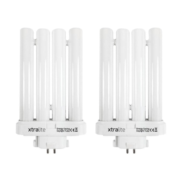 Xtralite 27w dagslys erstatningslyspære for leselamper med høy synlighet, 4-pin Gx10q-4 Quad Tube (6500k) [DB] Pack Of 2