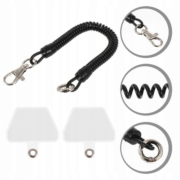 Svart Telefonrem [DB] black