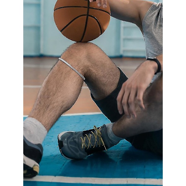 Fint Patellabånd med Basketball Knæstyrkebånd Høj Kvalitet Patella Knæled Rope Loop Gummibånd Knæ Løbe Silikon db Orange