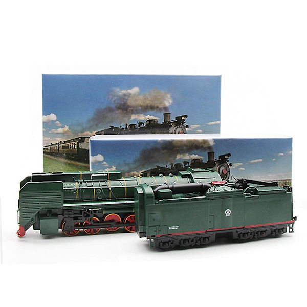 Haloppe 2 st 1/87 Retro Ånglok Lokomotiv Vagn Dra Tillbaka Musik LED Barnleksak Db Black