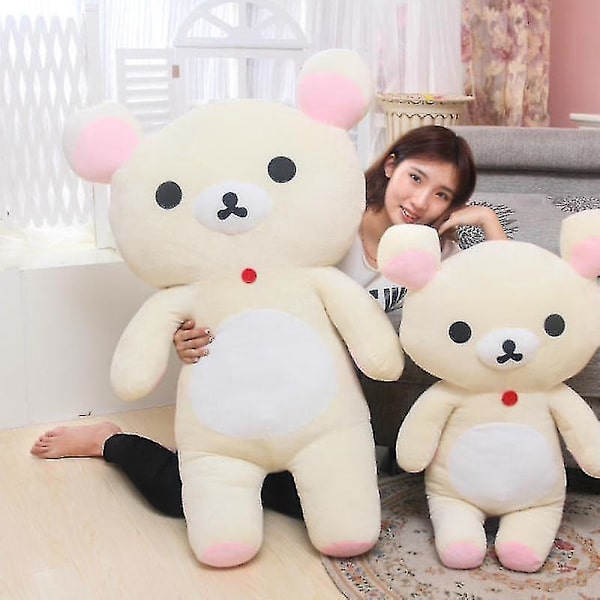 Kawaii Rilakkuma Plyschdjur Teddybjörn Mjuk Djur Soffa Kuddar Rum Dekorationer Födelsedagspresent Till Barn Julgåvor [DB] brown 20cm