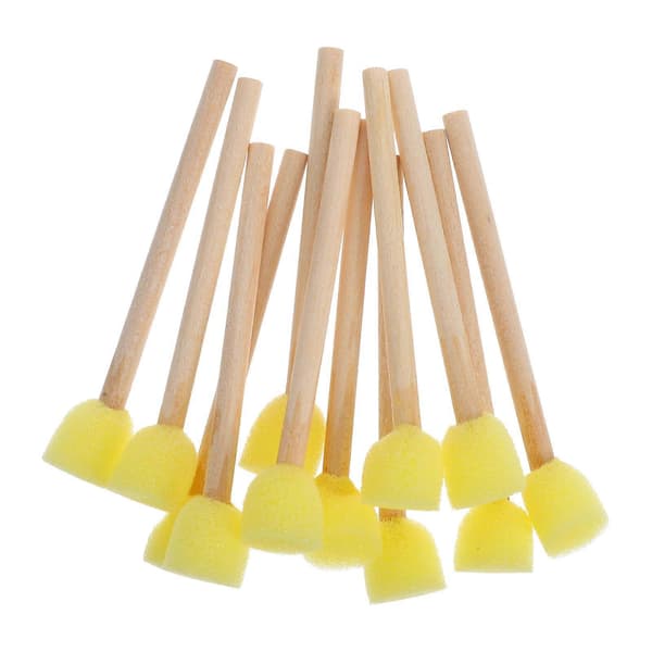 DIY Svamppenslar för målning med träskaft 48 st [DB]