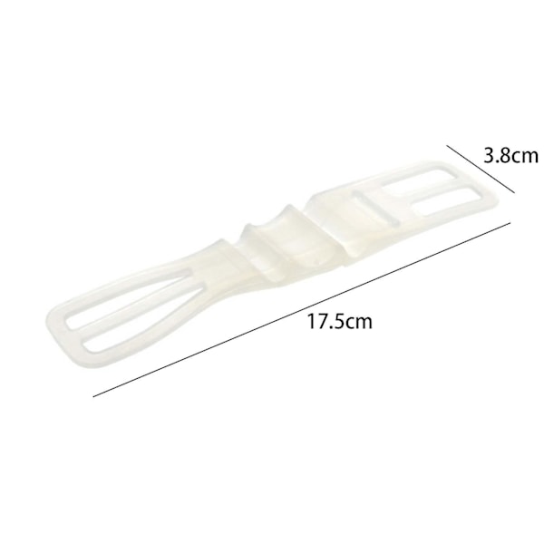 2 stk. Silikon Sykkeltelefonholder Sykling Erstatning Universal Sykkeltelefonholder Blå [DB] White 17.5x3.8x1cm