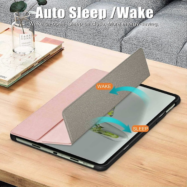 Smartfodral för OnePlus Pad Go/Oppo Pad Air 2/Pad Neo PU Läder Trefaldigt Ställ Tablet Skydd [DB] Multicolor Style D