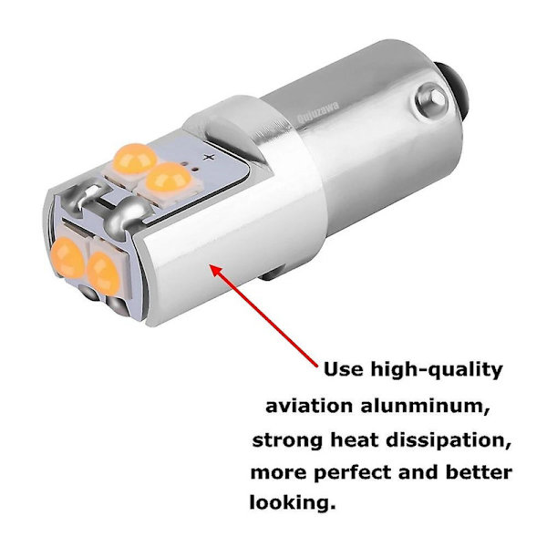 2 kpl H21w 64136 Super Bright Led Auton Perävalojen Kääntövalot Takasumuvalot Lukulamput Punainen Valkoinen Keltainen [DB] White