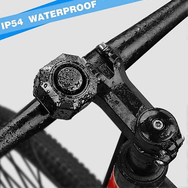 Helt ny USB-uppladdningsbar cykelalarm med fjärrkontroll, DB Högljudd trådlös stöldskydd vibrationsrörelsesensor Veh [DB]