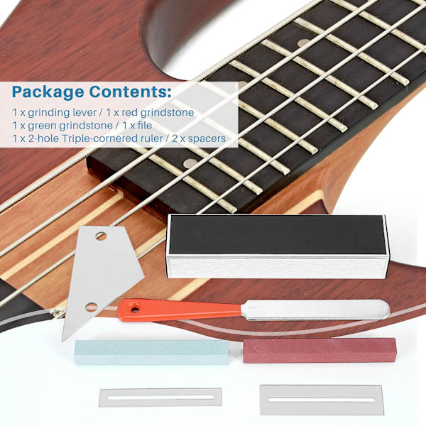 Gitarr Luthier Verktyg Inkluderar Bandstavsriktningsbalk, Gitarrbandstavsfil, Gungbräda Och Fingerboardsskydd, G