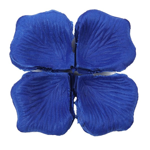 1200 stk/12 pose Attraktivt kunstig roseblad Bred applikasjon ikke-vevd stoff Realistisk gjør-det-selv falske blomsterblad til bryllup Jikaix Dark Blue