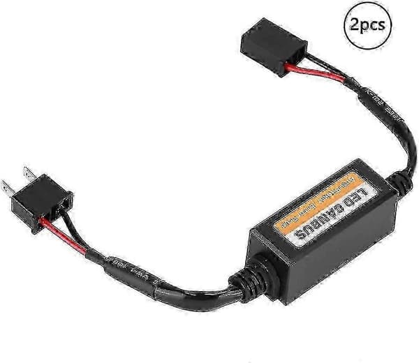 LED-dekoder, LED-forlygtedekoder, LED-forlygtedekoderenhed Anti-flimmer Modstande Fejlafviser Erstatning For H7 (2 stk.)[DB]