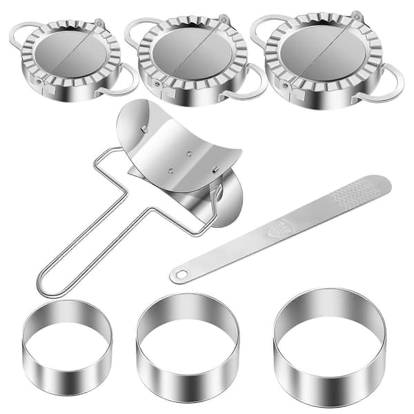 Dumplings Maker 8 stk, Empanadaform og kutter, Fyllskje [DB]