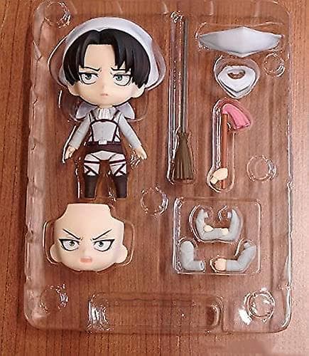 Attack On Titan Levi Ackerman Rea Figur Anime Chibi Utsökt Actionfigur Db