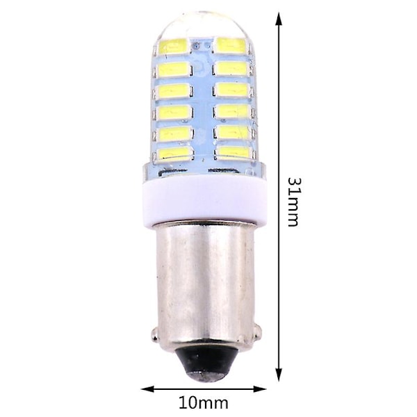 2X BA9S T11 T4W 3014 24smd 12v LED-sidoljuslampor interiörlampor vita db one size