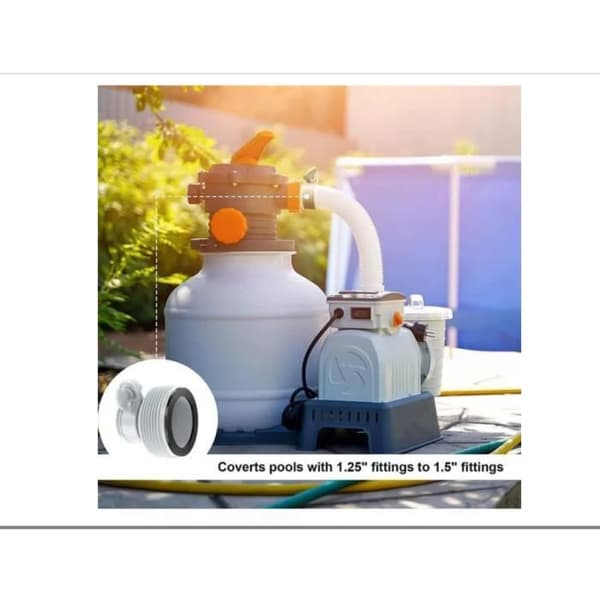 Intex 29061E Typ B Poolslangadapter - 2-pack - Pumpdelar - Vit