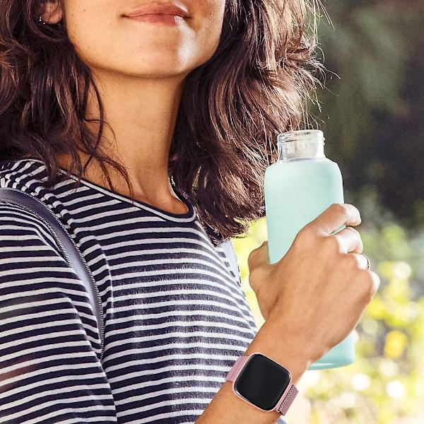 Metalrem til Fitbit Versa/Fitbit Versa 2, rustfrit stålrem til Fitbit Versa 2/Versa/Versa Lite Edition