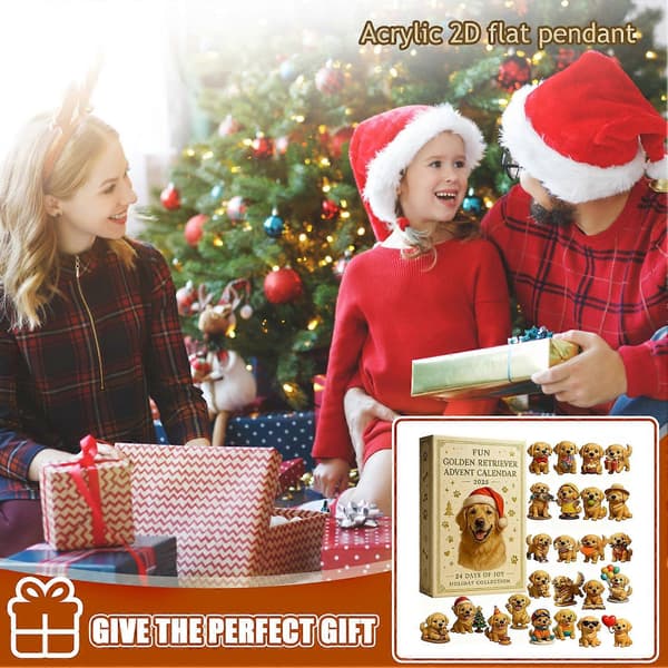 Retriever hund julekalender for nedtelling til jul A