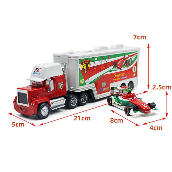 Biler Chick Hicks Lightning McQueen Mack Hauler Truck & Bil Legetøj Hjem Indretning Børn Gaver  [dB} F