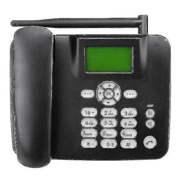 Trådlös telefon 4g skrivbordstelefon stödjer Gsm 850/900/1800/1900mhz Sim-kort sladdlös telefon med antennradio