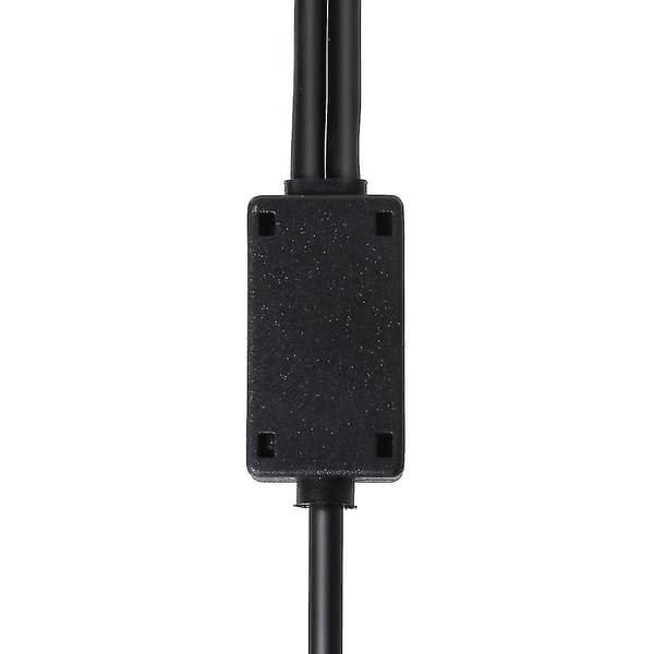Sort Aviation Headset til Airbus Xlr til Ga (dobbelt stik) Pilot Headset Adapter [DB]