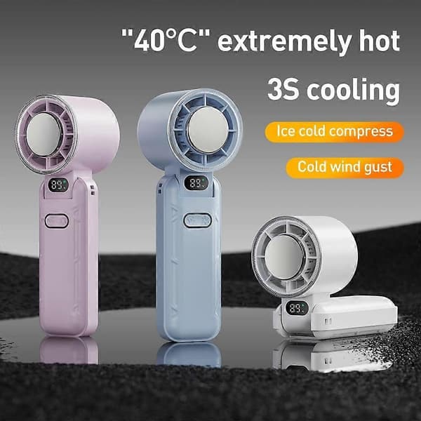RD21 Foldbar Kølende Håndholdt Ventilator [DB] Blue