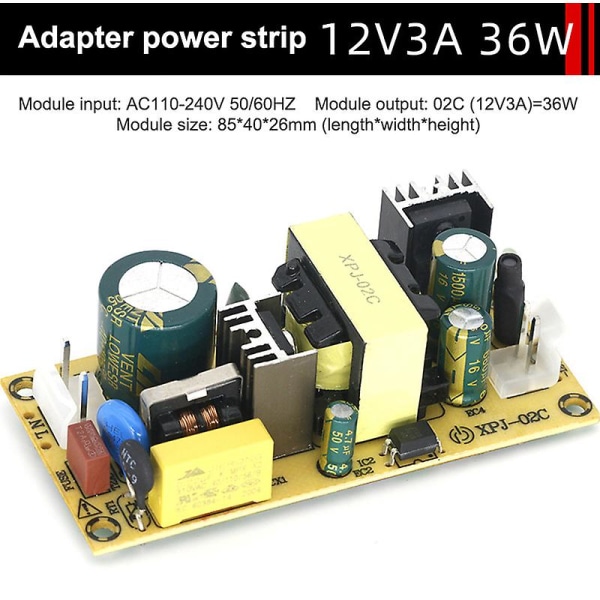 Ac-dc 5v 2a 12v 1.5a/2a/3a 24v 1a/strøm Bytte strømforsyning 12v 1.5a