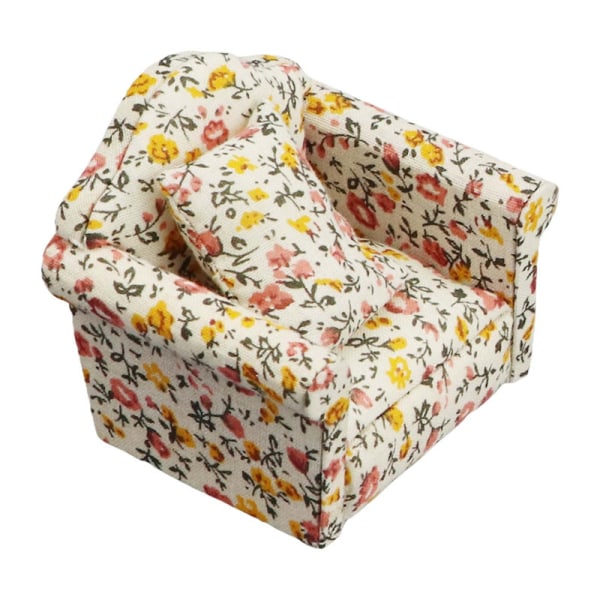 Miniature Lænestol Sofa & Pude Dekoration Bage Dessert Dekor Børn Favor Gave DB 10