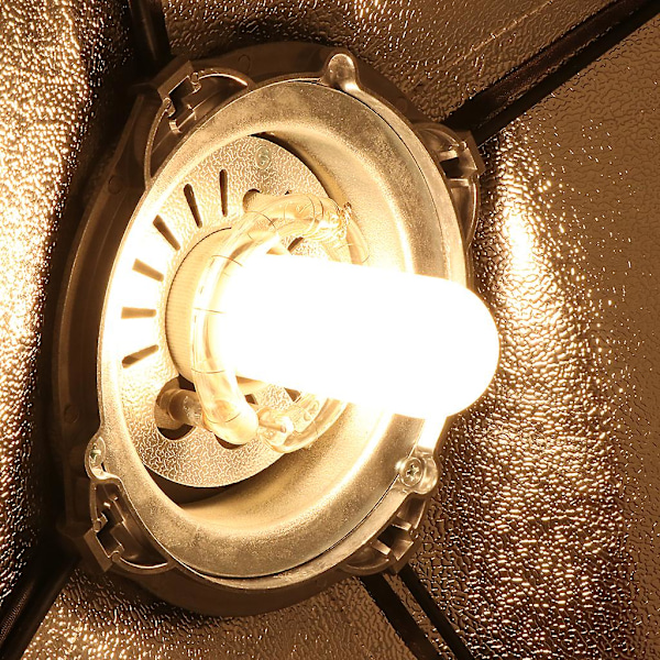 JDD E27 220-240V 150W Studio Fotografering Blits Pære Modellering LED Strobelys [db]