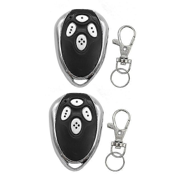2st Garageport Fjärrkontroll För Alutech At-4 Ar-1-500 An-motors At-4 Asg1000 At4 At 433mhz Roll Db Black  silver