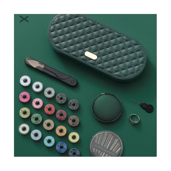 Bärbar Mini Resa Hushåll Sy Box Set Diy Sy Kit Förvaring Väskor Sömnad Broderi Sund