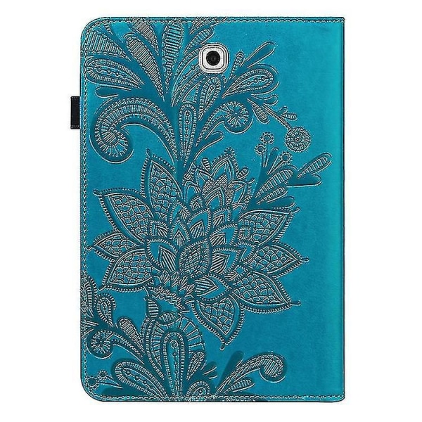 För Samsung Galaxy Tab S2 9.7 T810/t815 Spetsblompräglingsmönster Horisontellt case med hållare & kortplatser & plånbok & fotoram