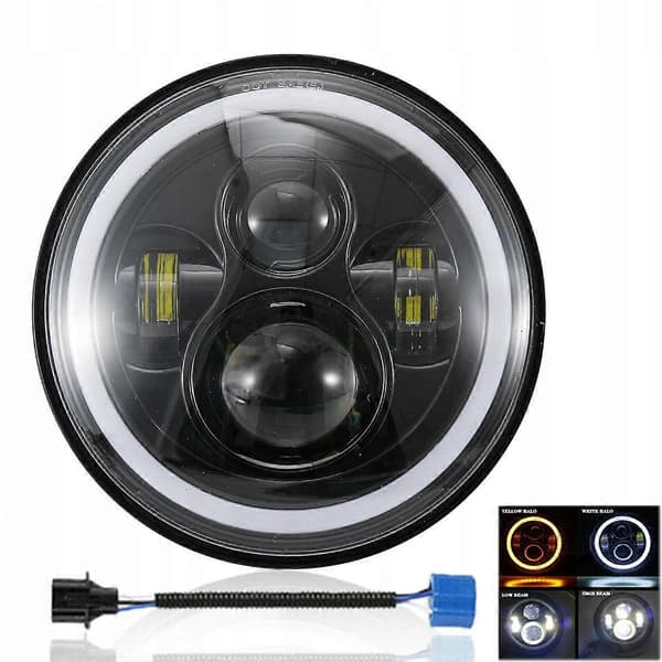 7 tommer forlygte LED frontlygte motorcykel 150w [DB]