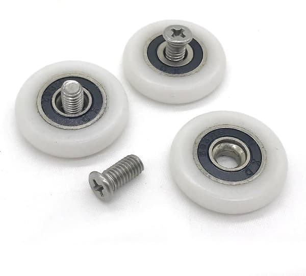 8 Duschdörrsrullar Hjul Rulllager Rullar {DB} 20mm