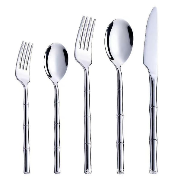 Bamboo  5 Piece Flatware Set, Service for 1  [dB}